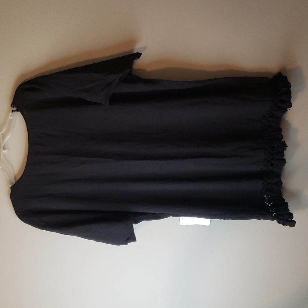 Swimsuits For All Black Cotton Scoopneck Covers 14/16 BN - Picture 7 of 7